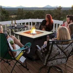 30" Outdoor Propane Gas Fire Pit Table