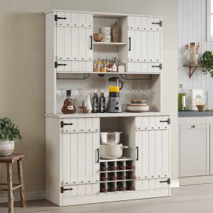 71" Farmhouse Kitchen Cabinet
