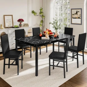 7 Piece Dining Table Set for 6